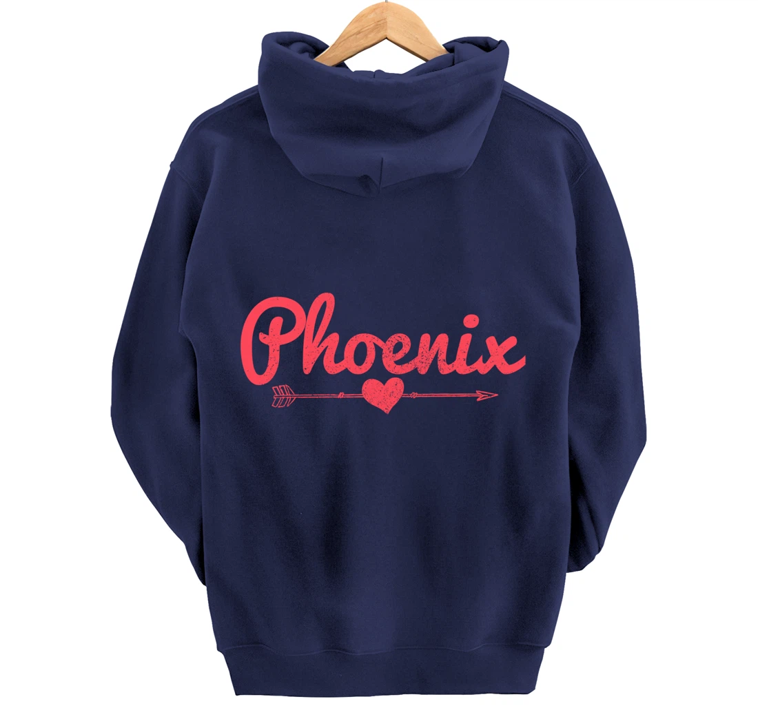 Phoenix Aizona Arrow Heart Pride Pullover Hoodie