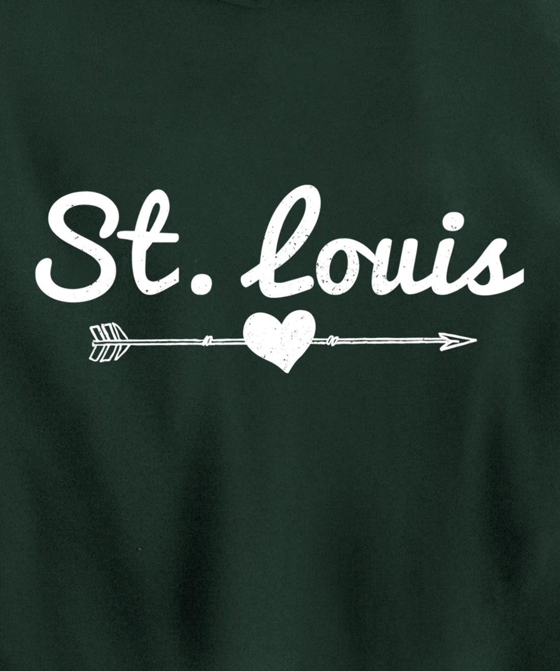 St. Louis Missouri Arrow Heart Pride Pullover Hoodie