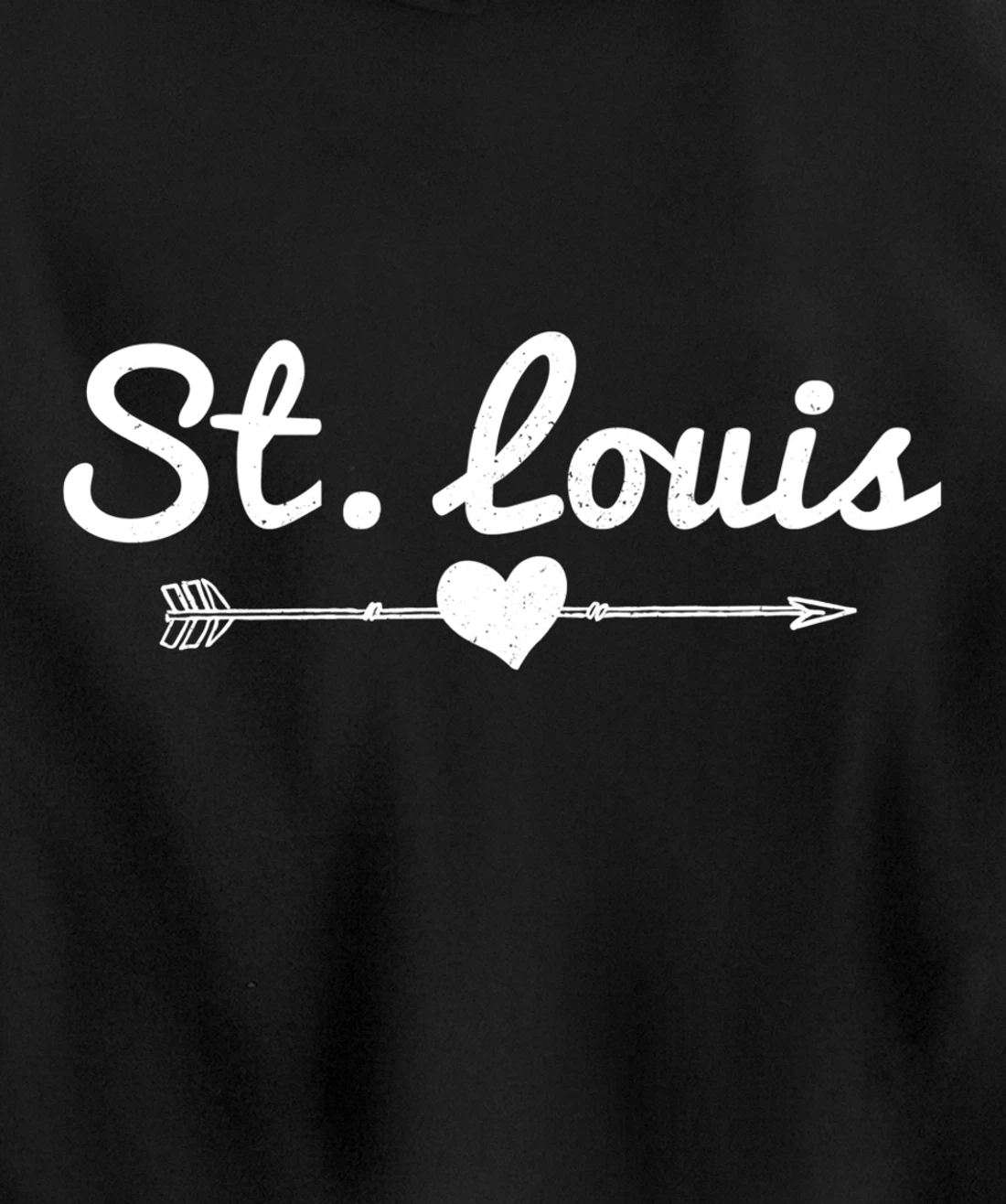 St. Louis Missouri Arrow Heart Pride Pullover Hoodie