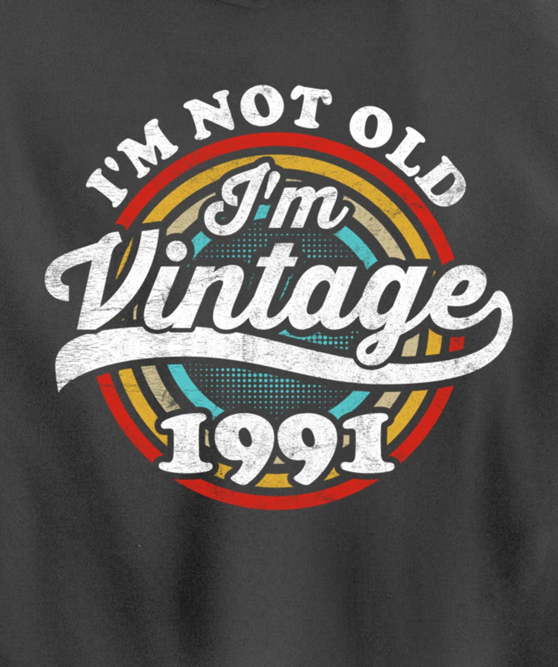 I'm Not Old I'm Vintage 1991 Pullover Hoodie