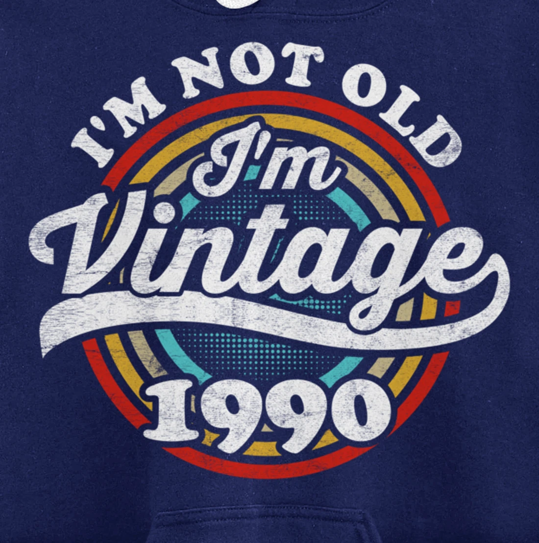 I'm Not Old I'm Vintage 1990 Pullover Hoodie