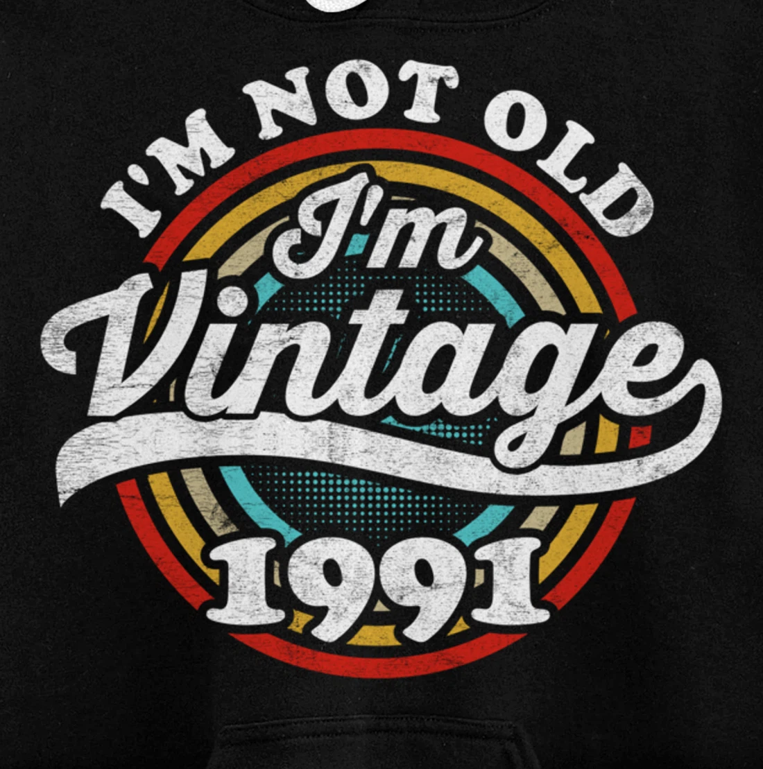 I'm Not Old I'm Vintage 1991 Pullover Hoodie