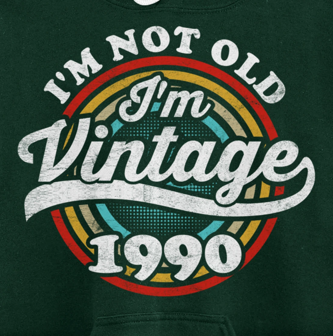 I'm Not Old I'm Vintage 1990 Pullover Hoodie