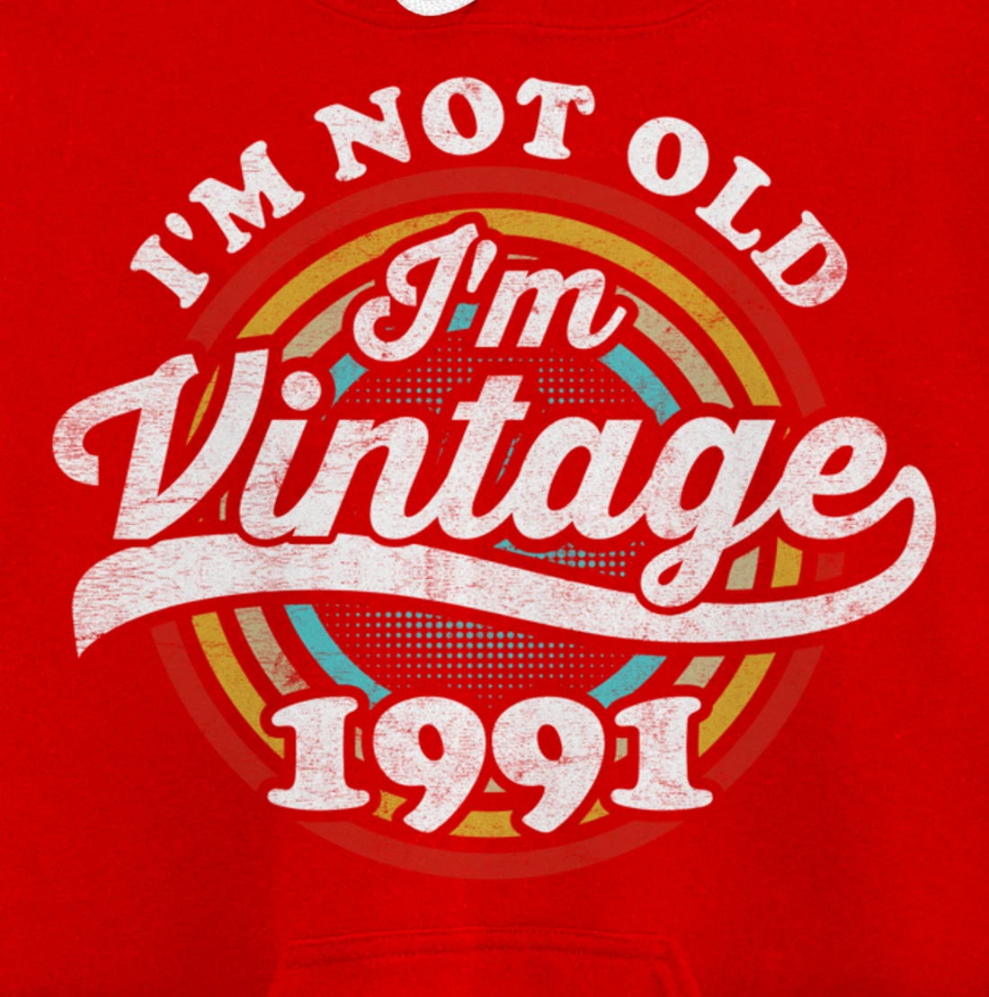 I'm Not Old I'm Vintage 1991 Pullover Hoodie