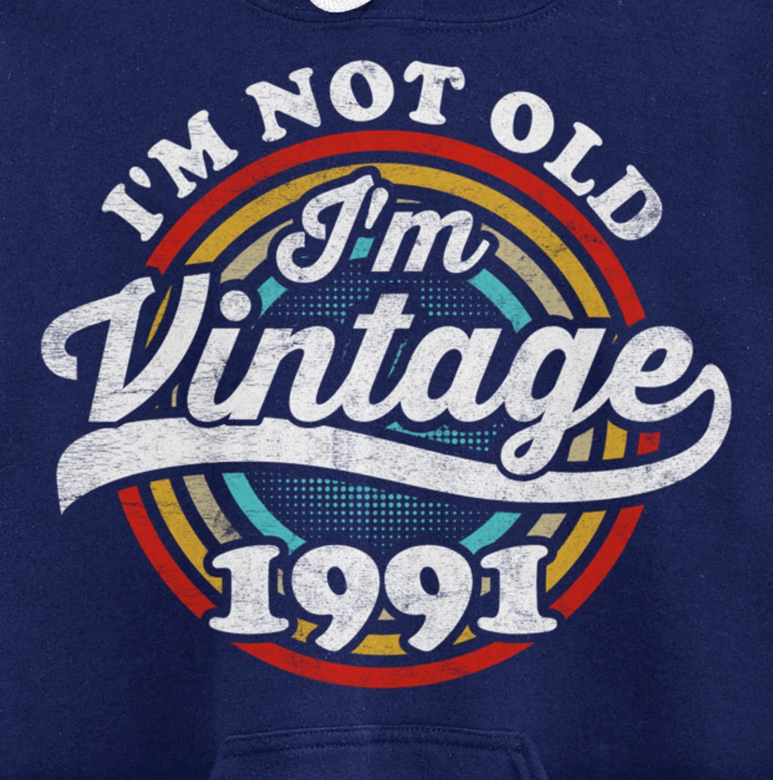 I'm Not Old I'm Vintage 1991 Pullover Hoodie