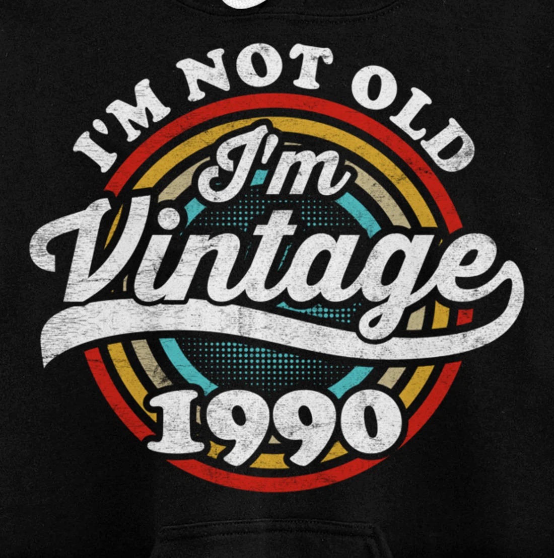 I'm Not Old I'm Vintage 1990 Pullover Hoodie