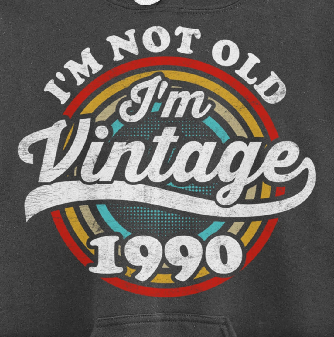I'm Not Old I'm Vintage 1990 Pullover Hoodie