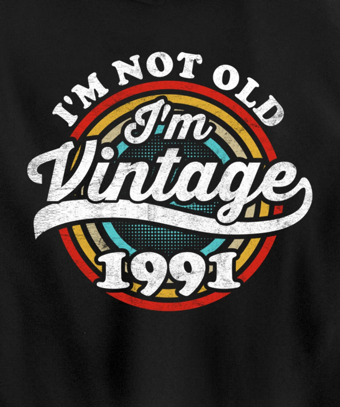 I'm Not Old I'm Vintage 1991 Pullover Hoodie