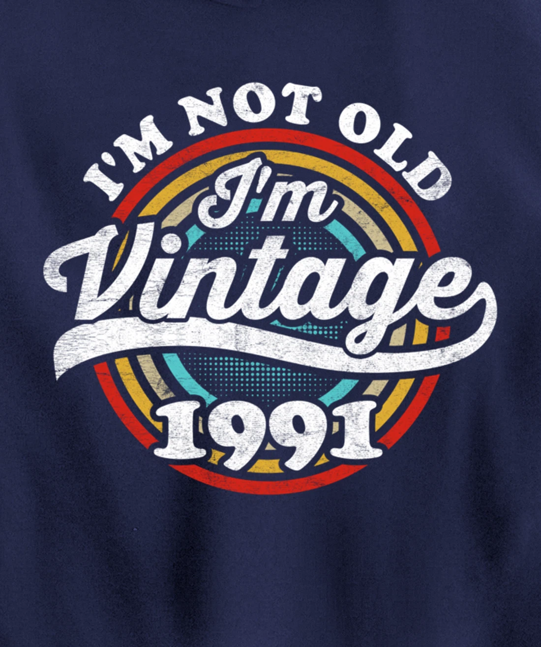 I'm Not Old I'm Vintage 1991 Pullover Hoodie