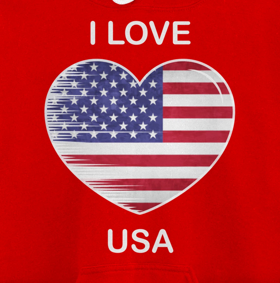 I Love America, My Home, My Country, Heart USA Pullover Hoodie