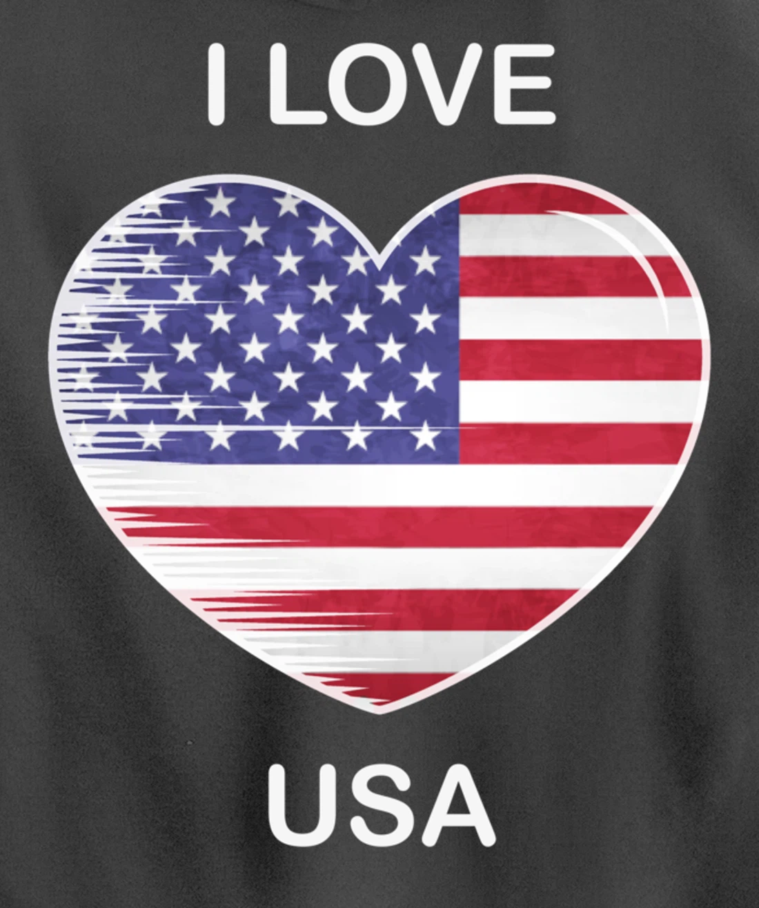 I Love America, My Home, My Country, Heart USA Pullover Hoodie