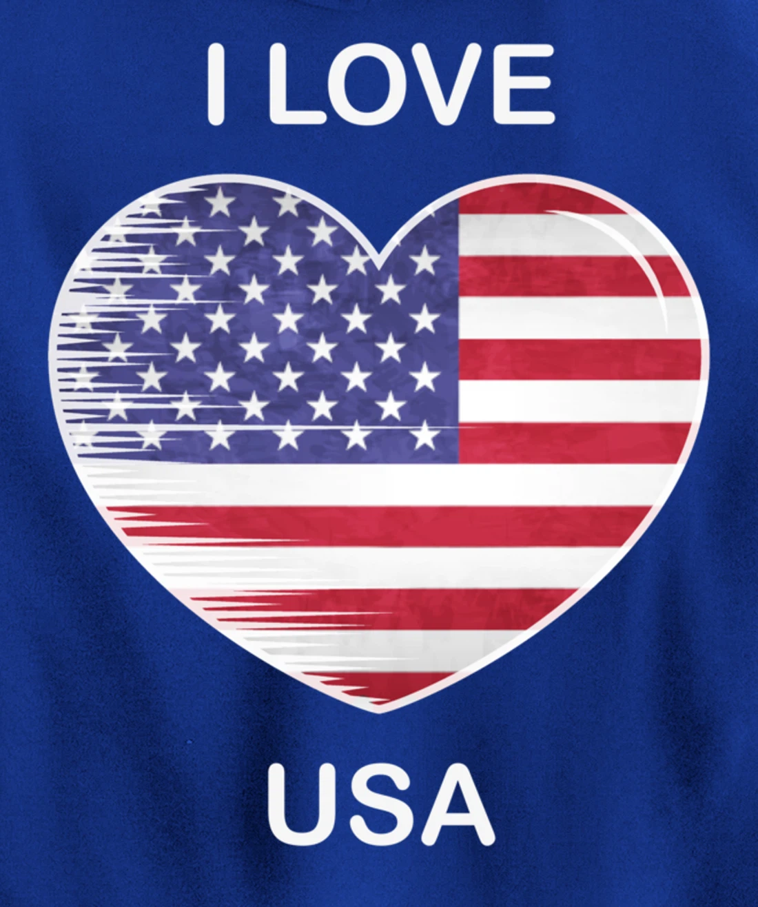 I Love America, My Home, My Country, Heart USA Pullover Hoodie