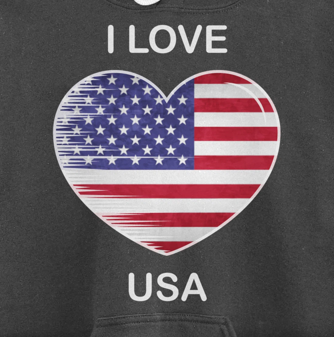 I Love America, My Home, My Country, Heart USA Pullover Hoodie