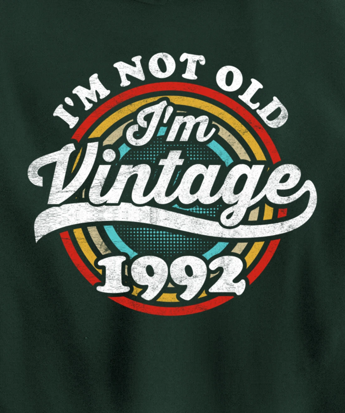 I'm Not Old I'm Vintage 1992 Pullover Hoodie