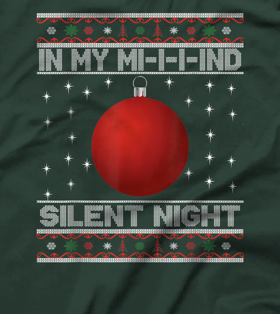 In My Mind Funny Black Family Matching Christmas Pajama T-Shirt, Kid T-Shirt and Women T-Shirt