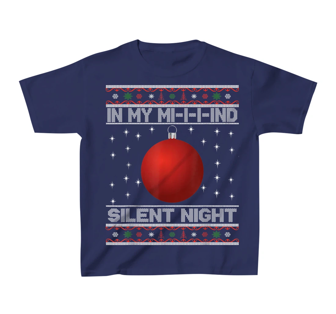 In My Mind Funny Black Family Matching Christmas Pajama T-Shirt, Kid T-Shirt and Women T-Shirt