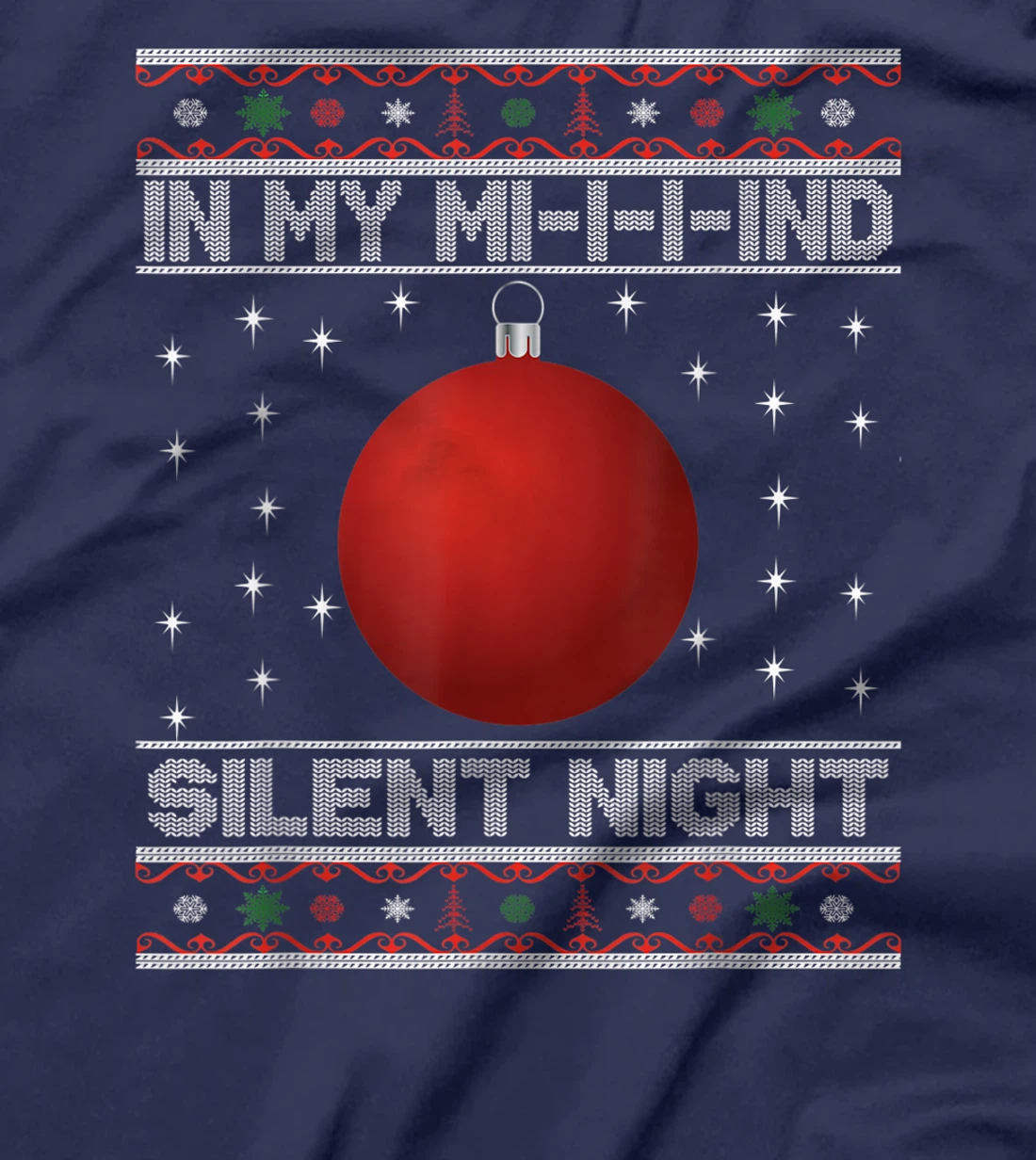 In My Mind Funny Black Family Matching Christmas Pajama T-Shirt, Kid T-Shirt and Women T-Shirt