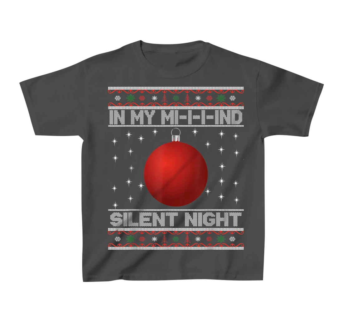 In My Mind Funny Black Family Matching Christmas Pajama T-Shirt, Kid T-Shirt and Women T-Shirt