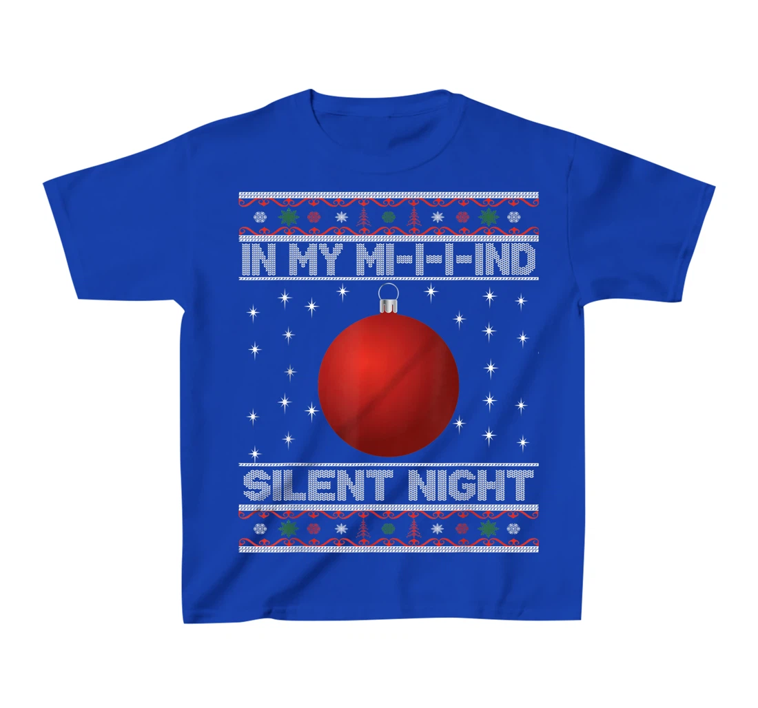 In My Mind Funny Black Family Matching Christmas Pajama T-Shirt, Kid T-Shirt and Women T-Shirt