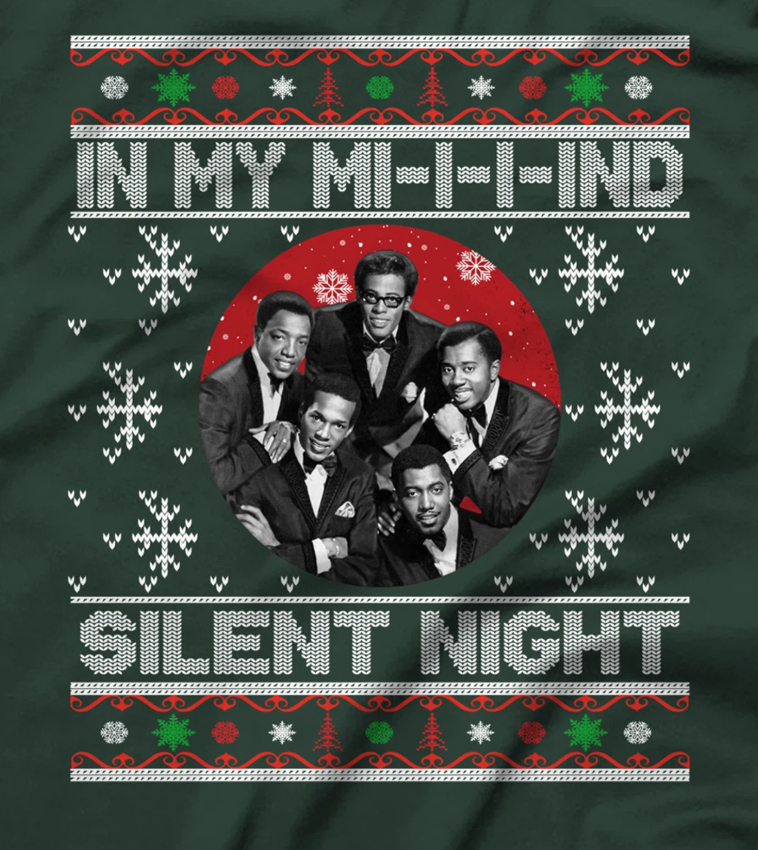 In My Mind Funny Black Family Matching Christmas Xmas Pajama T-Shirt