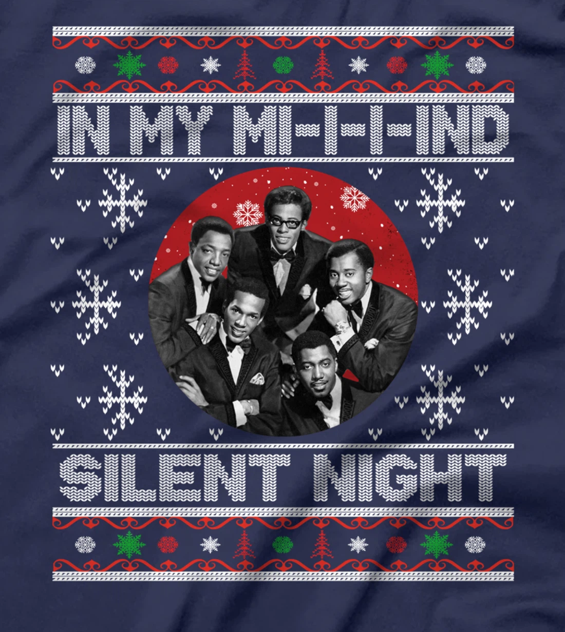 In My Mind Funny Black Family Matching Christmas Xmas Pajama T-Shirt