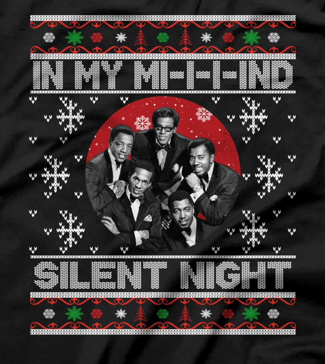 In My Mind Funny Black Family Matching Christmas Xmas Pajama T-Shirt
