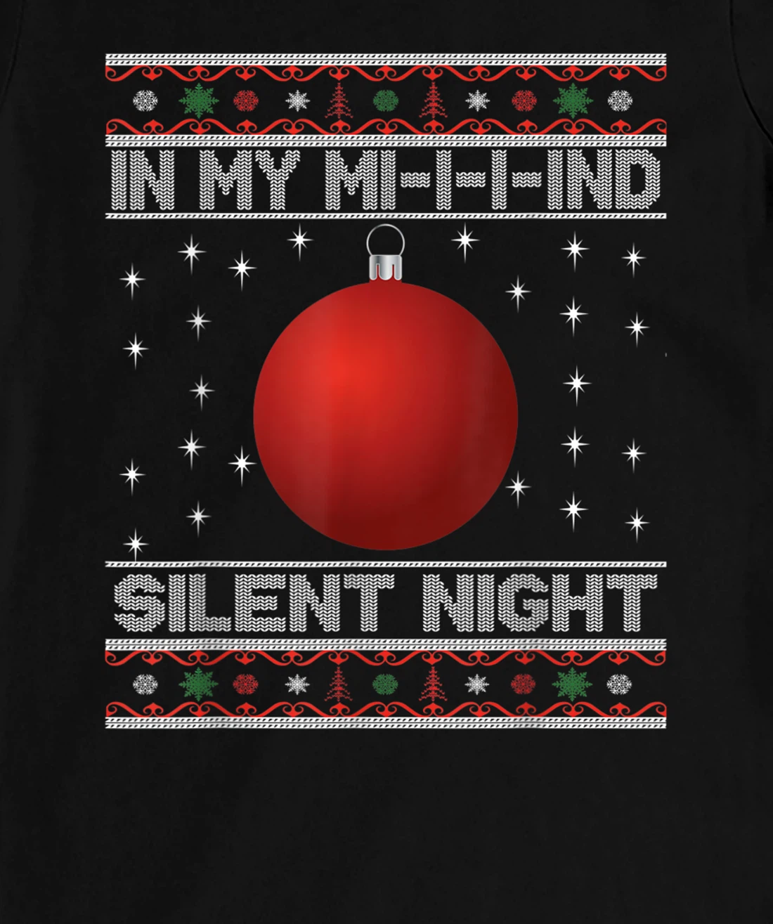 In My Mind Funny Black Family Matching Christmas Pajama T-Shirt, Kid T-Shirt and Women T-Shirt