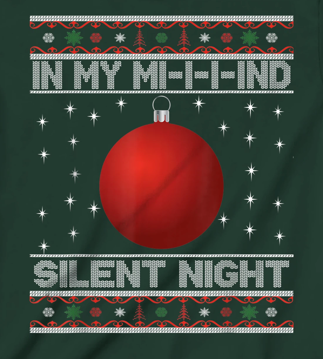 In My Mind Funny Black Family Matching Christmas Pajama T-Shirt, Kid T-Shirt and Women T-Shirt