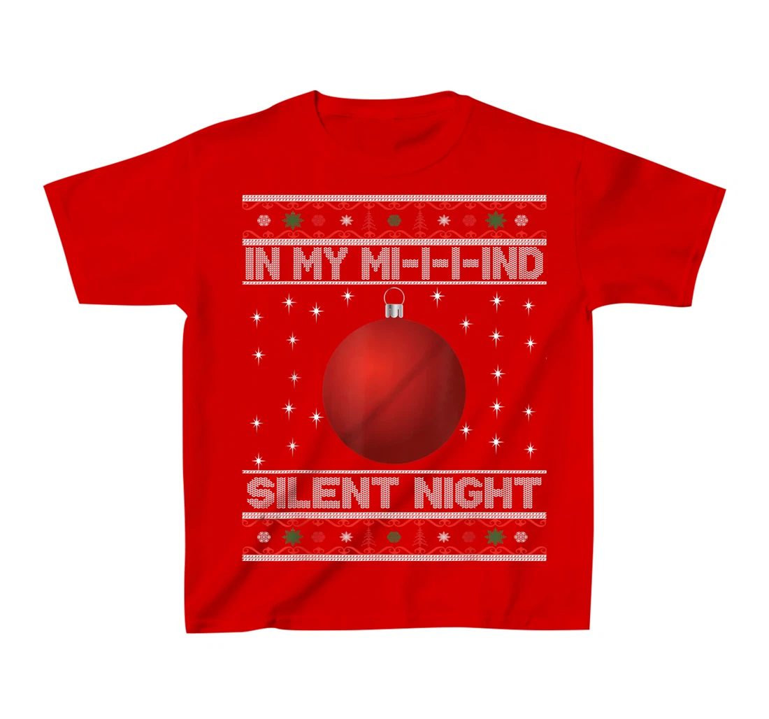 In My Mind Funny Black Family Matching Christmas Pajama T-Shirt, Kid T-Shirt and Women T-Shirt