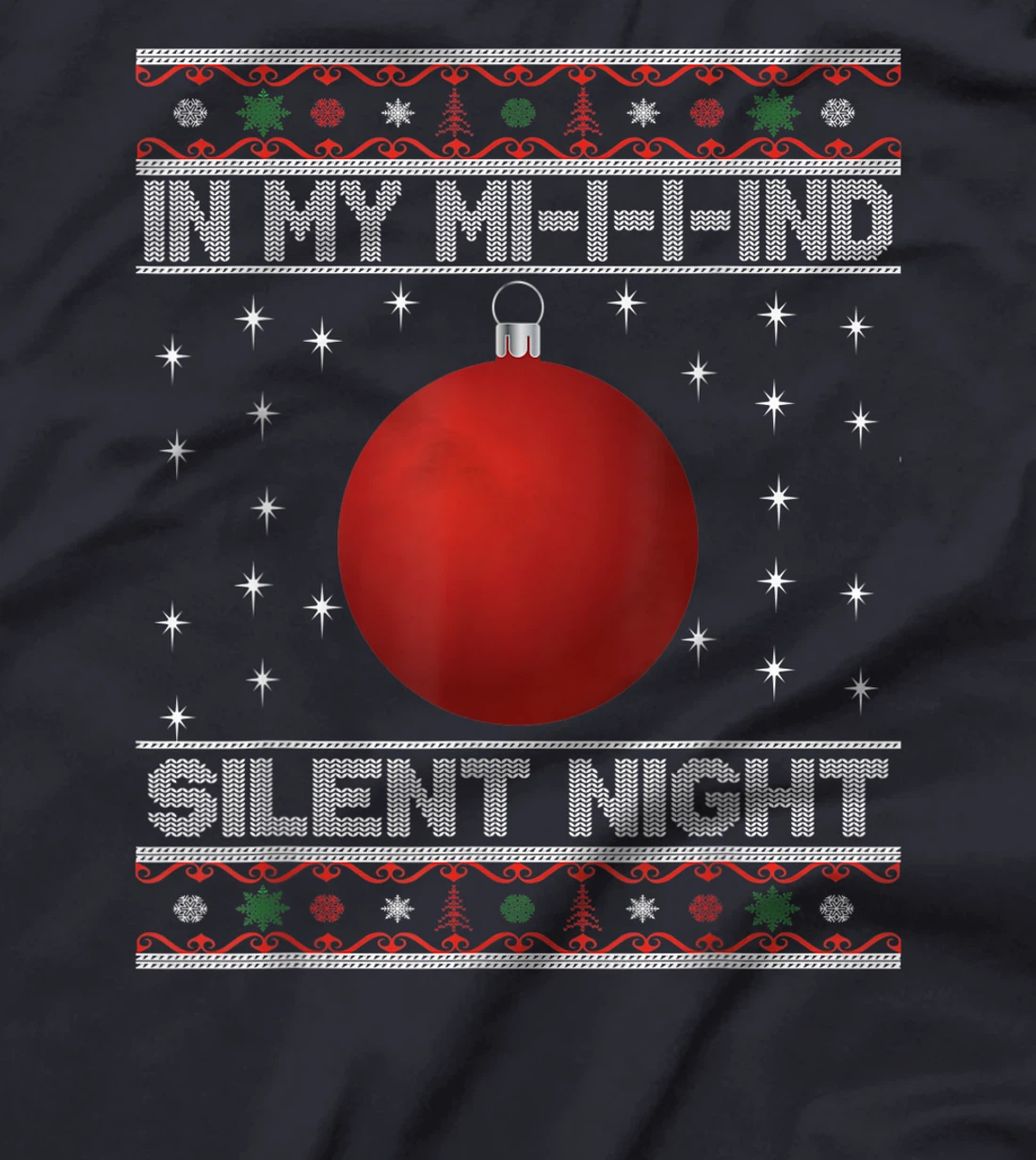 In My Mind Funny Black Family Matching Christmas Pajama T-Shirt, Kid T-Shirt and Women T-Shirt