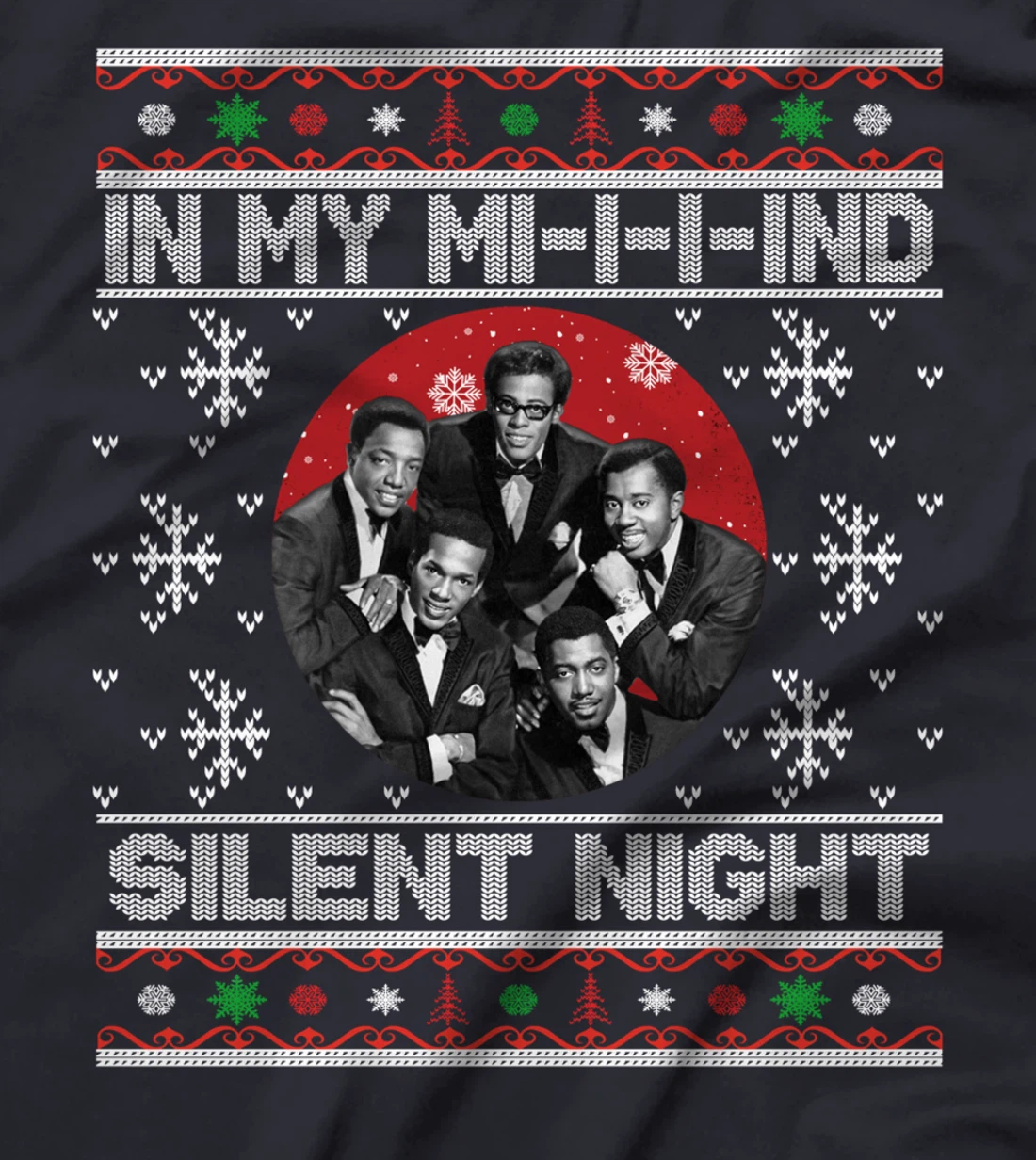 In My Mind Funny Black Family Matching Christmas Xmas Pajama T-Shirt