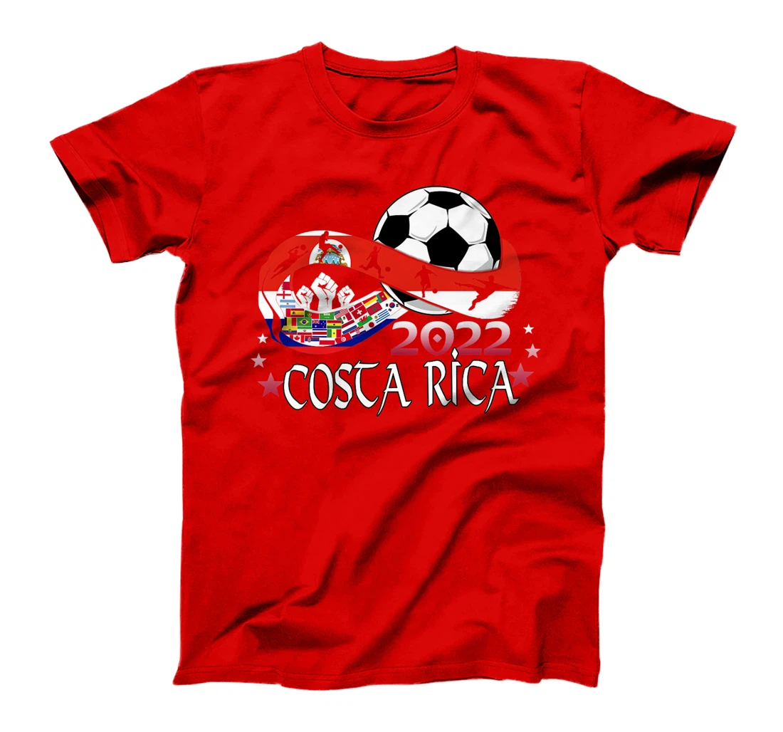 Costa Rica Flag Soccer Football Festival Team Costa Ricans T-Shirt, Kid T-Shirt and Women T-Shirt