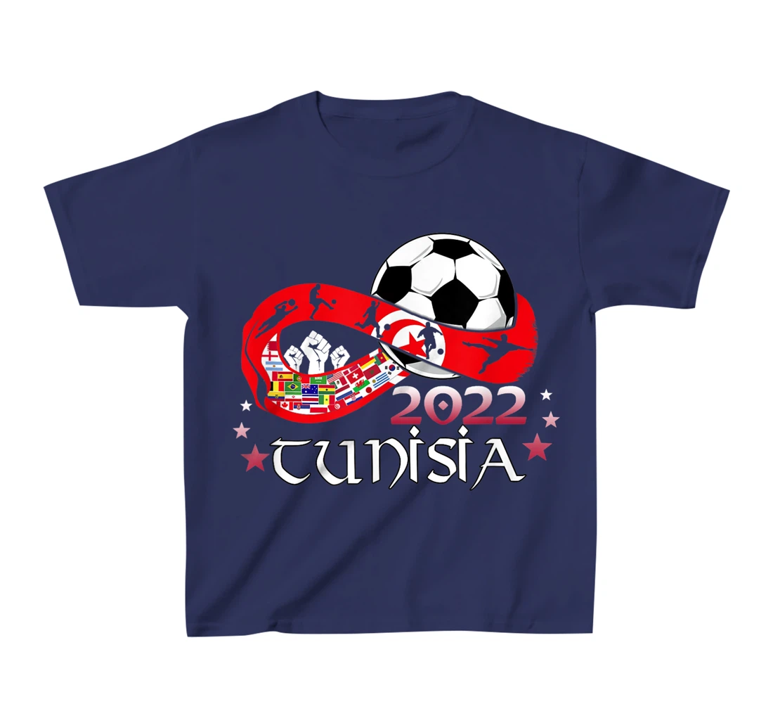 Proud Tunisia Flag Soccer Football Festival Team Danish 2022 T-Shirt, Kid T-Shirt and Women T-Shirt