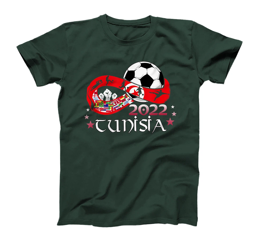 Proud Tunisia Flag Soccer Football Festival Team Danish 2022 T-Shirt, Kid T-Shirt and Women T-Shirt