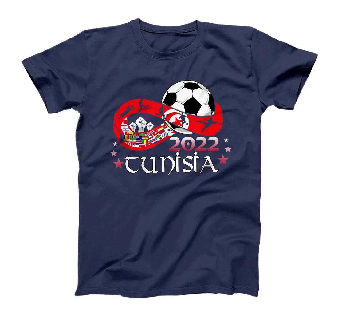 Proud Tunisia Flag Soccer Football Festival Team Danish 2022 T-Shirt, Kid T-Shirt and Women T-Shirt