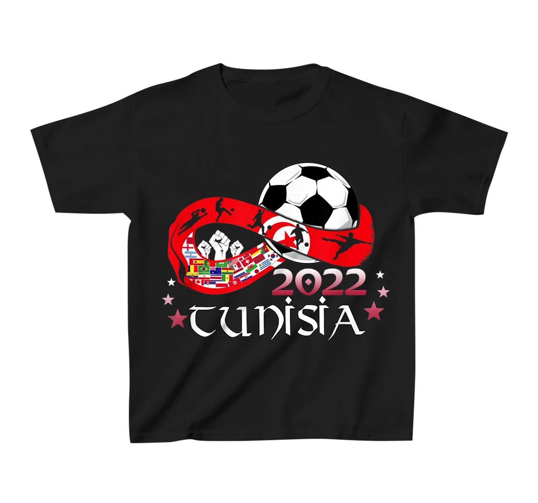 Proud Tunisia Flag Soccer Football Festival Team Danish 2022 T-Shirt, Kid T-Shirt and Women T-Shirt