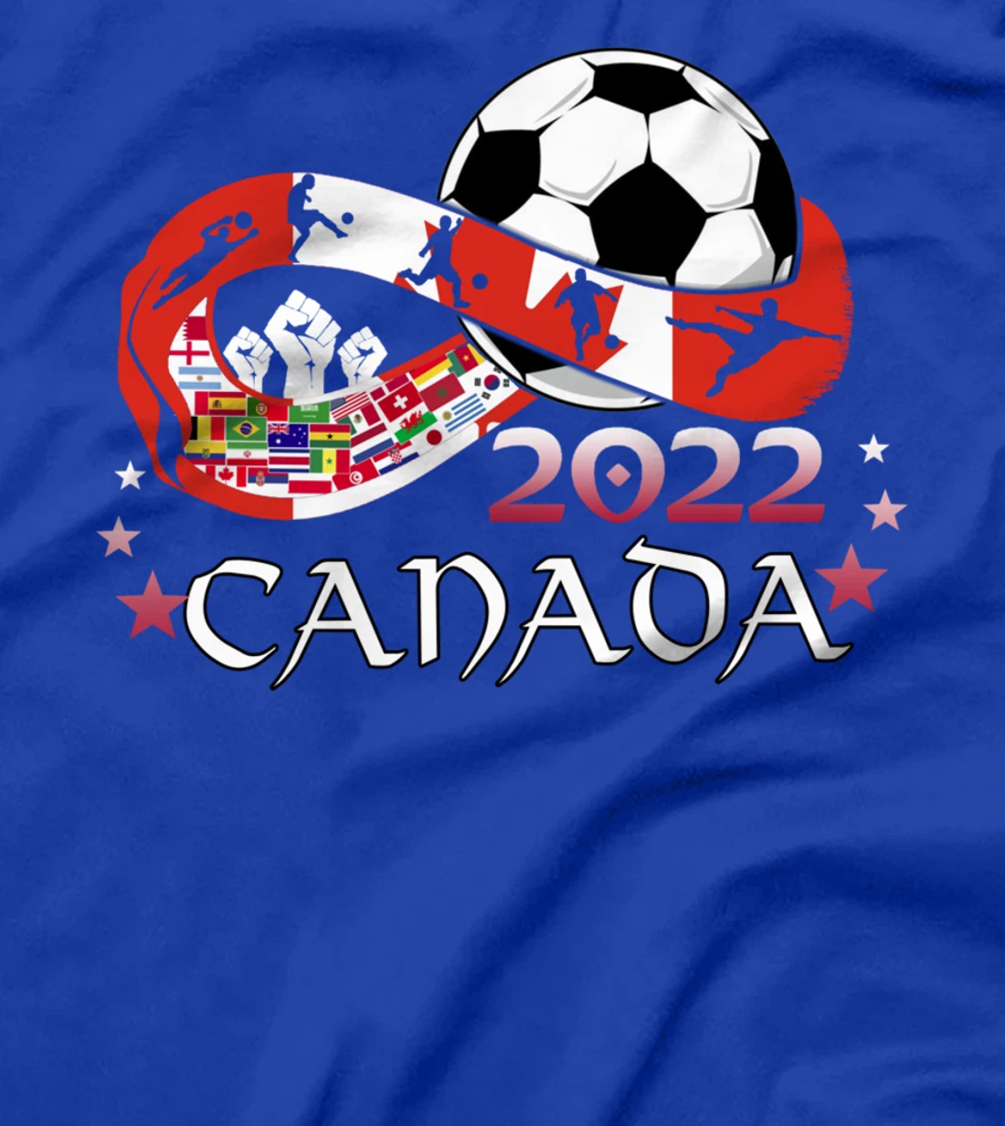 Proud Canada Flag Soccer Football Festival Team Canadian T-Shirt
