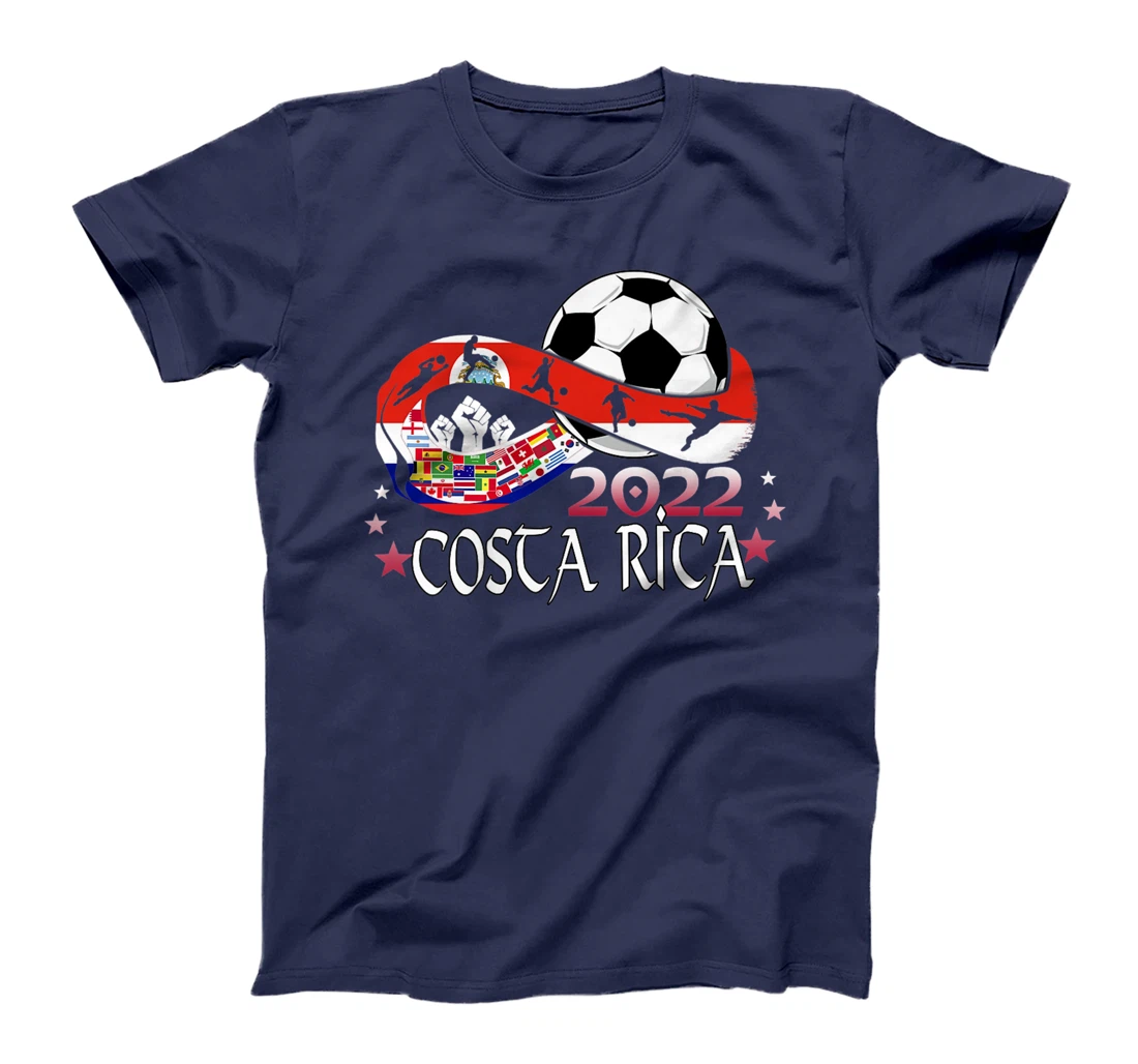 Costa Rica Flag Soccer Football Festival Team Costa Ricans T-Shirt, Kid T-Shirt and Women T-Shirt
