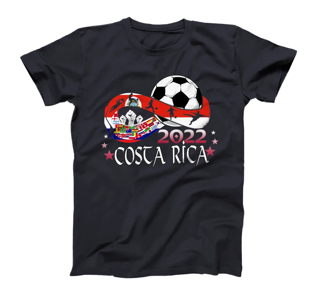 Costa Rica Flag Soccer Football Festival Team Costa Ricans T-Shirt, Kid T-Shirt and Women T-Shirt