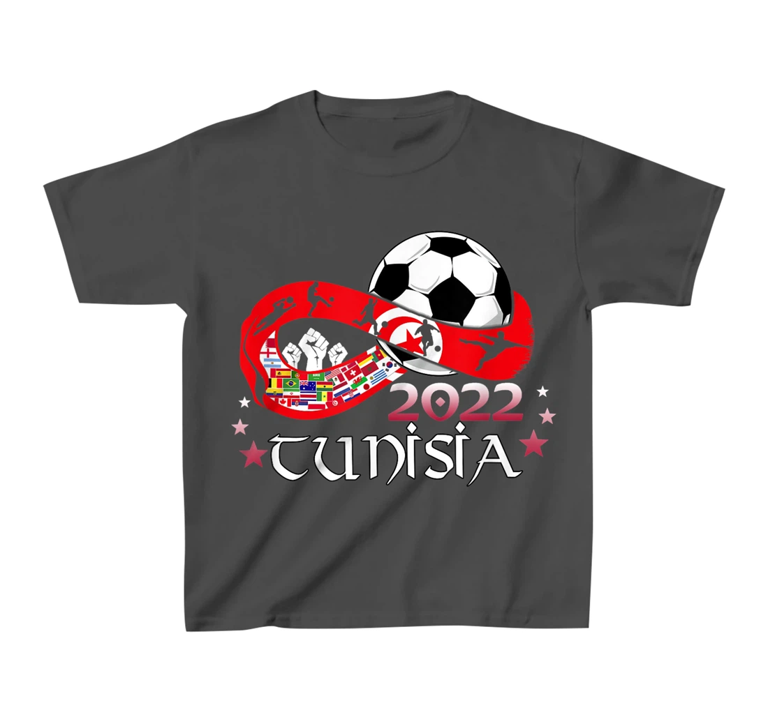 Proud Tunisia Flag Soccer Football Festival Team Danish 2022 T-Shirt, Kid T-Shirt and Women T-Shirt