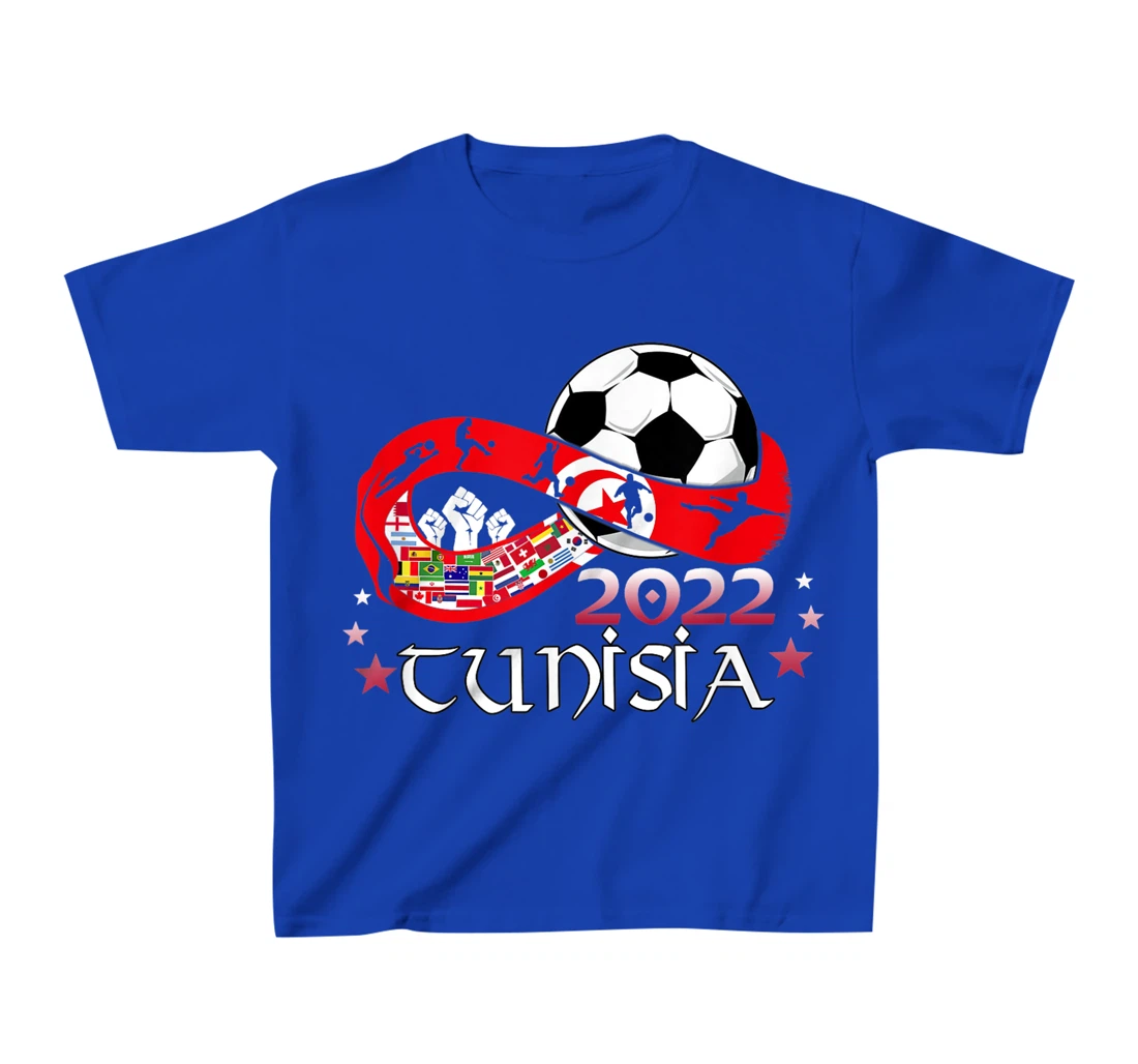 Proud Tunisia Flag Soccer Football Festival Team Danish 2022 T-Shirt, Kid T-Shirt and Women T-Shirt