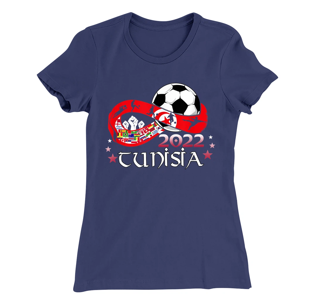 Proud Tunisia Flag Soccer Football Festival Team Danish 2022 T-Shirt, Kid T-Shirt and Women T-Shirt