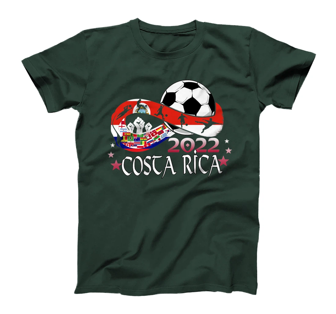 Costa Rica Flag Soccer Football Festival Team Costa Ricans T-Shirt, Kid T-Shirt and Women T-Shirt