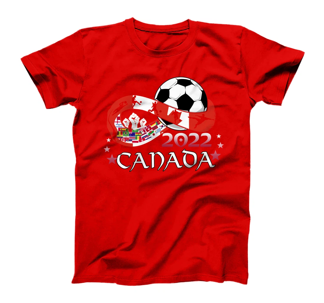 Proud Canada Flag Soccer Football Festival Team Canadian T-Shirt