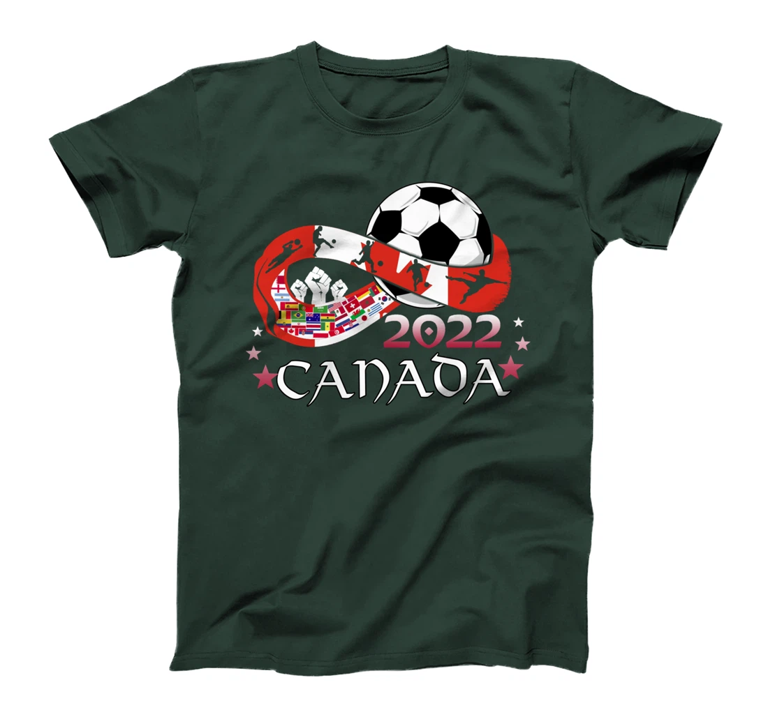 Proud Canada Flag Soccer Football Festival Team Canadian T-Shirt