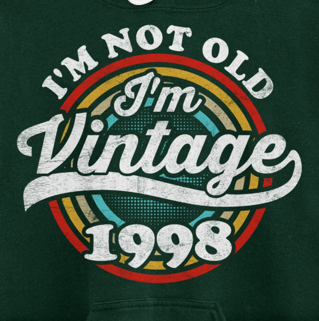 I'm Not Old I'm Vintage 1998 Pullover Hoodie