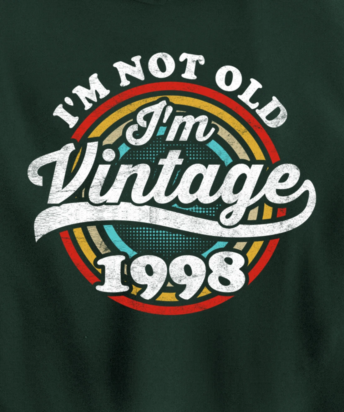 I'm Not Old I'm Vintage 1998 Pullover Hoodie