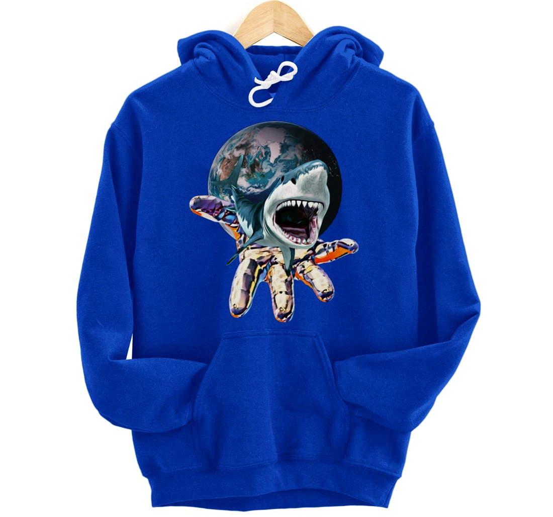 Great White Shark colorful Sharks Predator Shark Pullover Hoodie