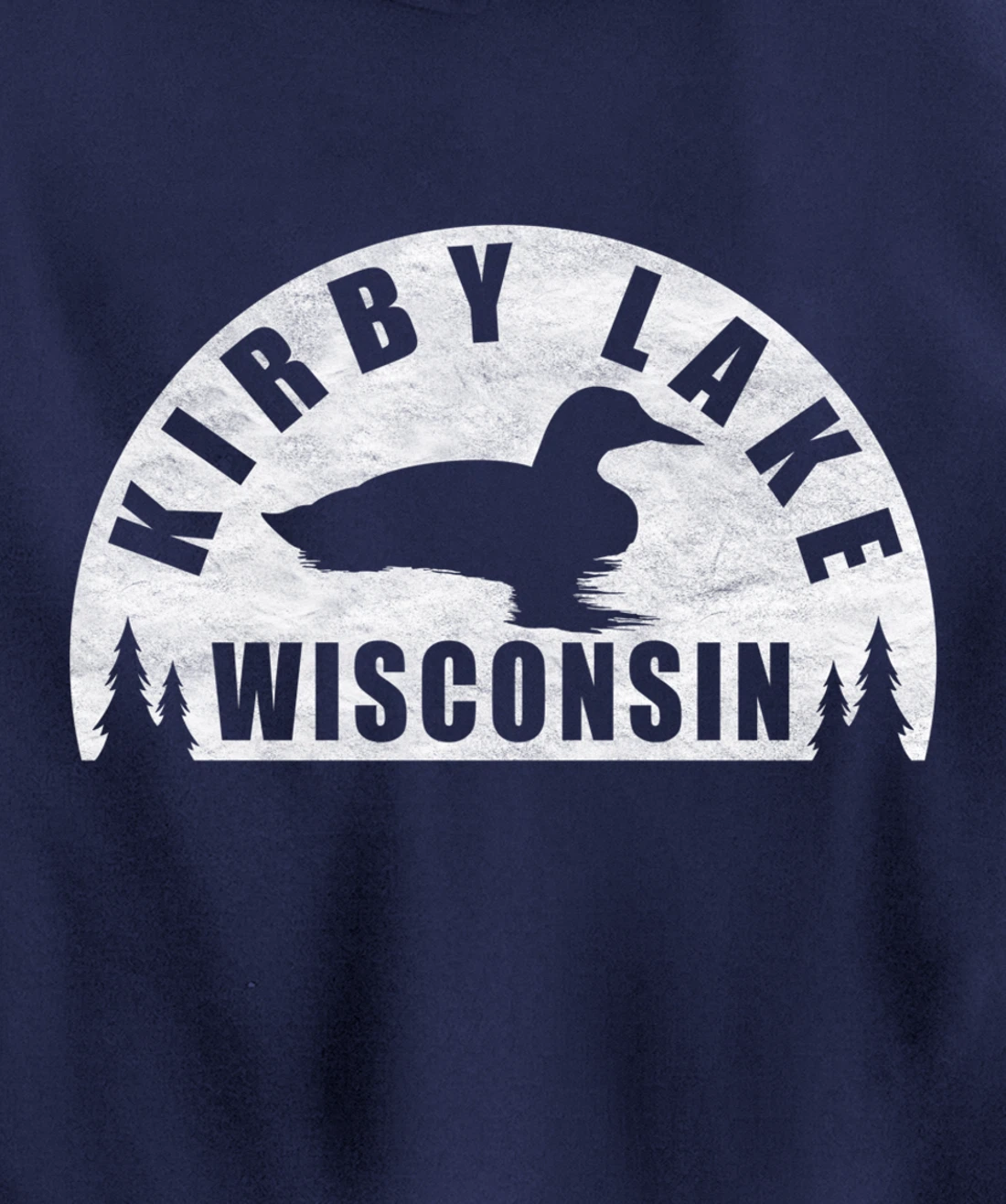 Kirby Lake Northern Wisconsin Loon Pullover Hoodie