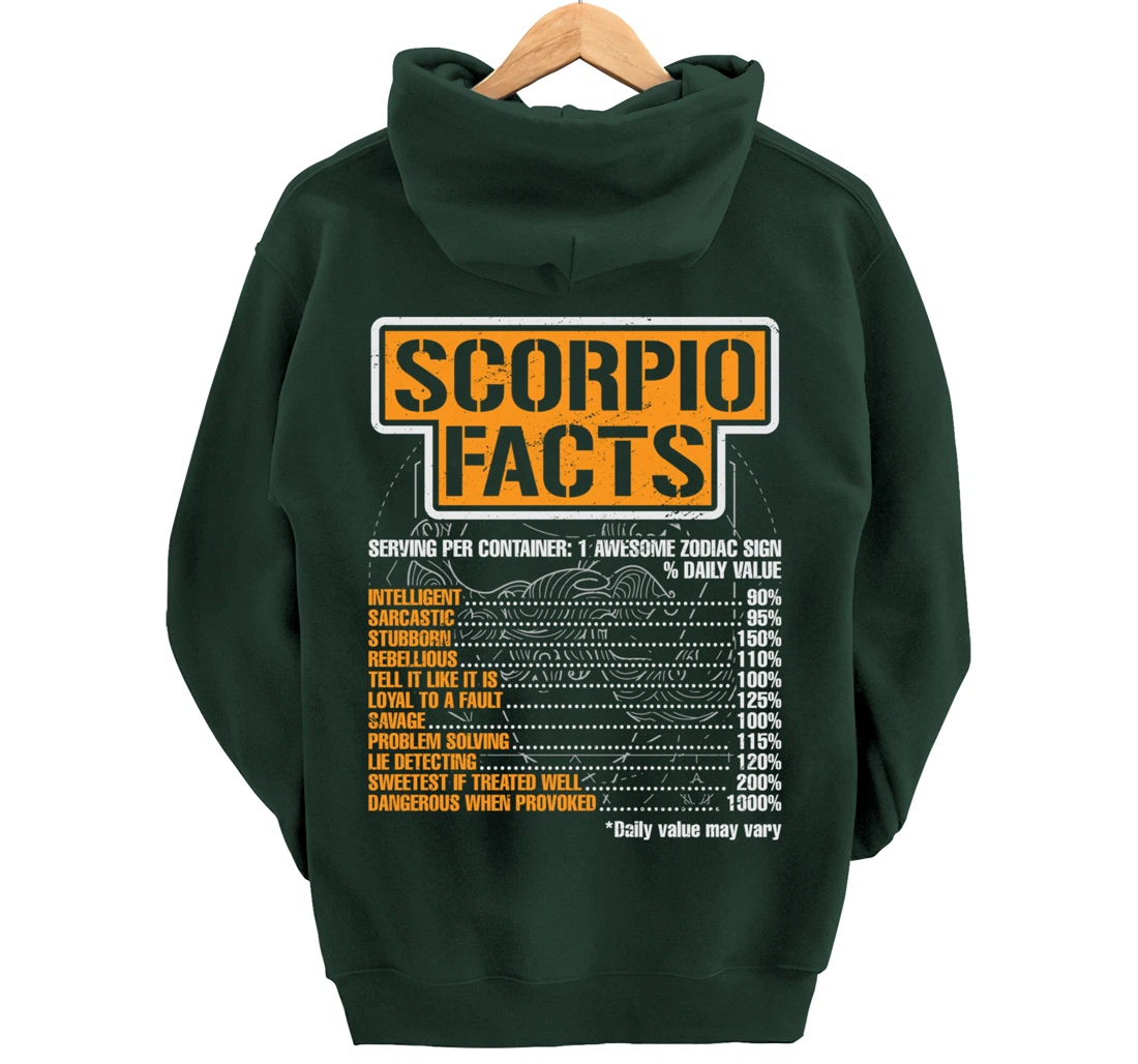 Skoropion Zodiac Astrology Skoropion Zodiac Signs Pullover Hoodie